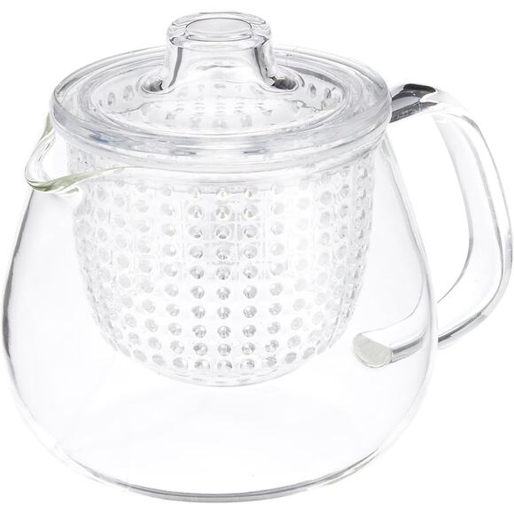 Kinto 22909 Glass/Plastic Teapot, 15.2 fl oz (450 ml) - Clear NEW - Picture 1 of 3
